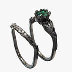 Matching Pair Rings in Quartz and Zircon