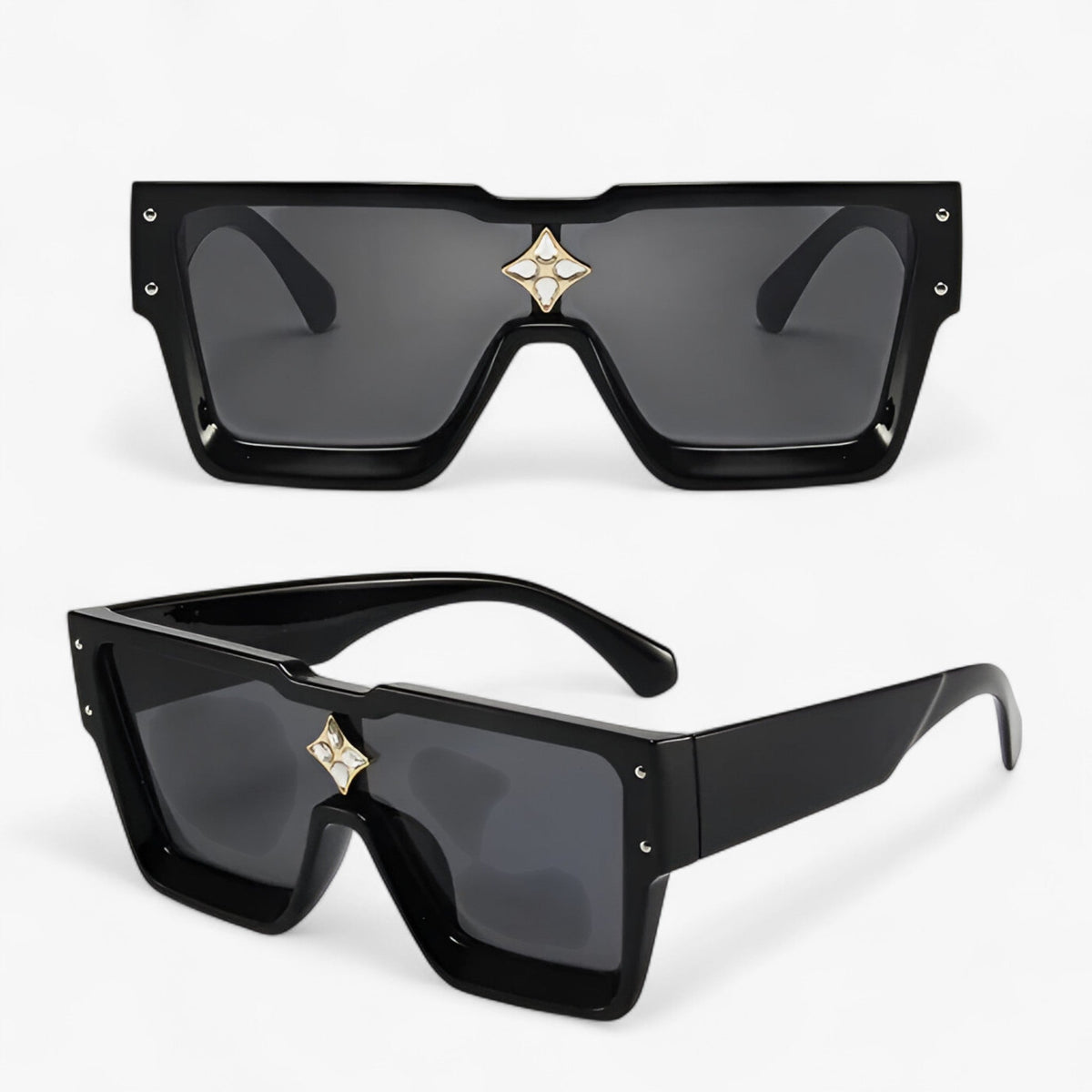 Square Frame Unisex Sunglasses with Lightweight Ergonomic Build