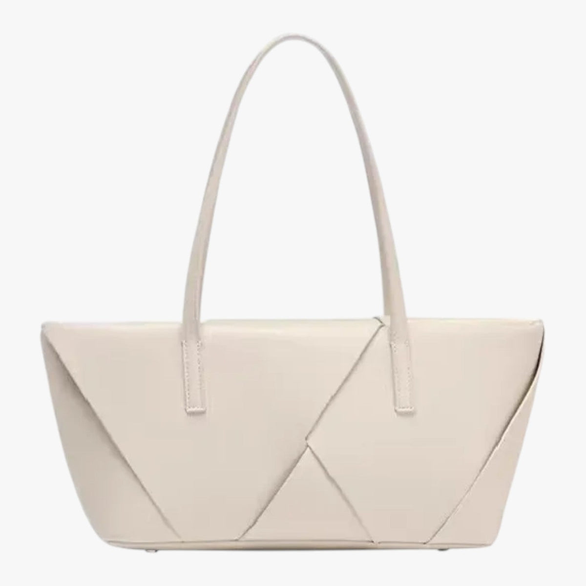 Structured Faux Leather Crossbody Bag with Adjustable Strap