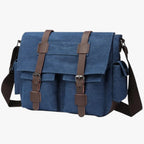 Vintage crossbodyväska i canvas med justerbar rem