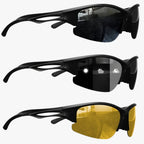 Gafas de sol deportivas polarizadas de media montura con ajuste unisex