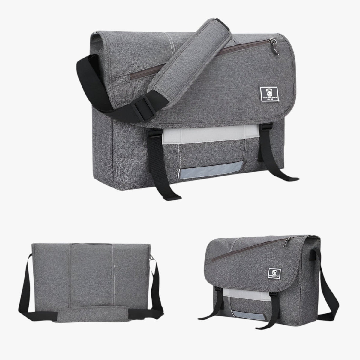 15-Inch Laptop Crossbody Bag with Padded Compartment