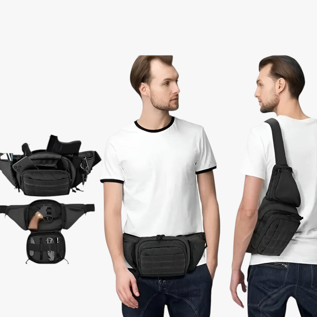 Multifunctional tactical waist bag for outdoor use