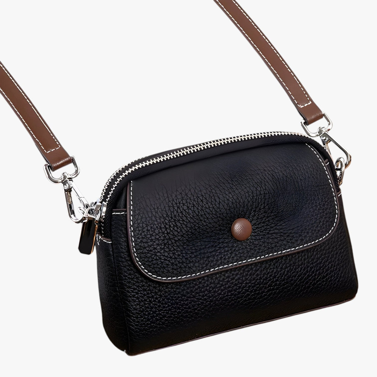 Spacious Shoulder Bag with Multiple Compartments