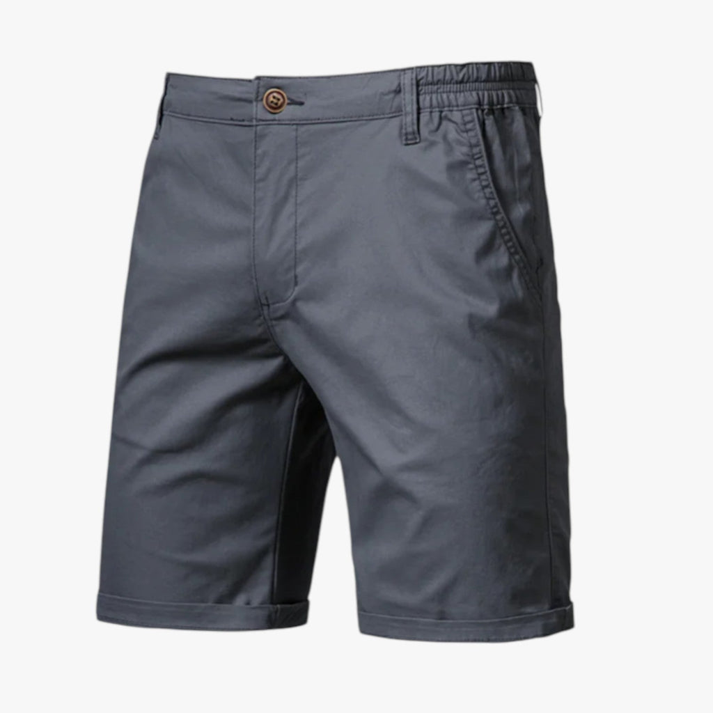 Shorts i stretchbomull med resårlinning för herr