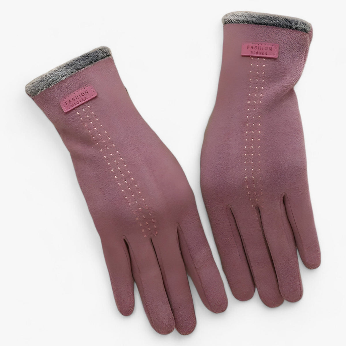 Vintage-Style Touchscreen Winter Gloves with Thermal Lining