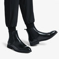 Chelsea Boots with Elastic Side Panels and Padded Insole