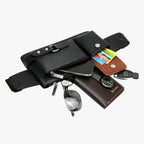 Faux Leather Belt Bag with an Adjustable Crossbody Strap