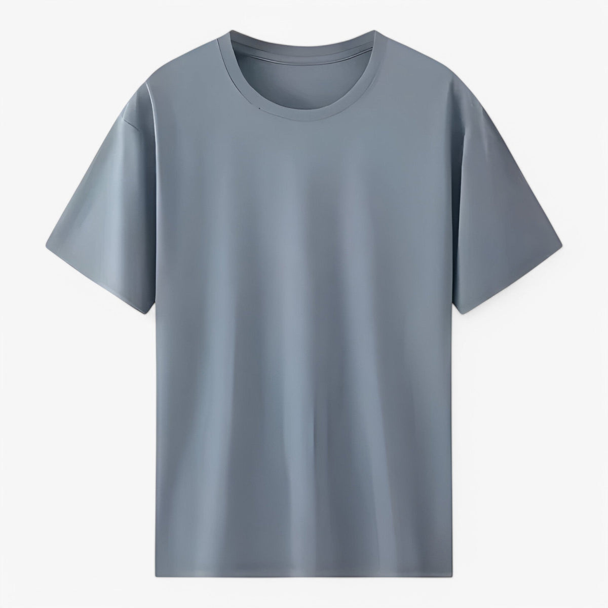 Klassisk T-shirt för herr med rund halsringning i mjuk pimabomull
