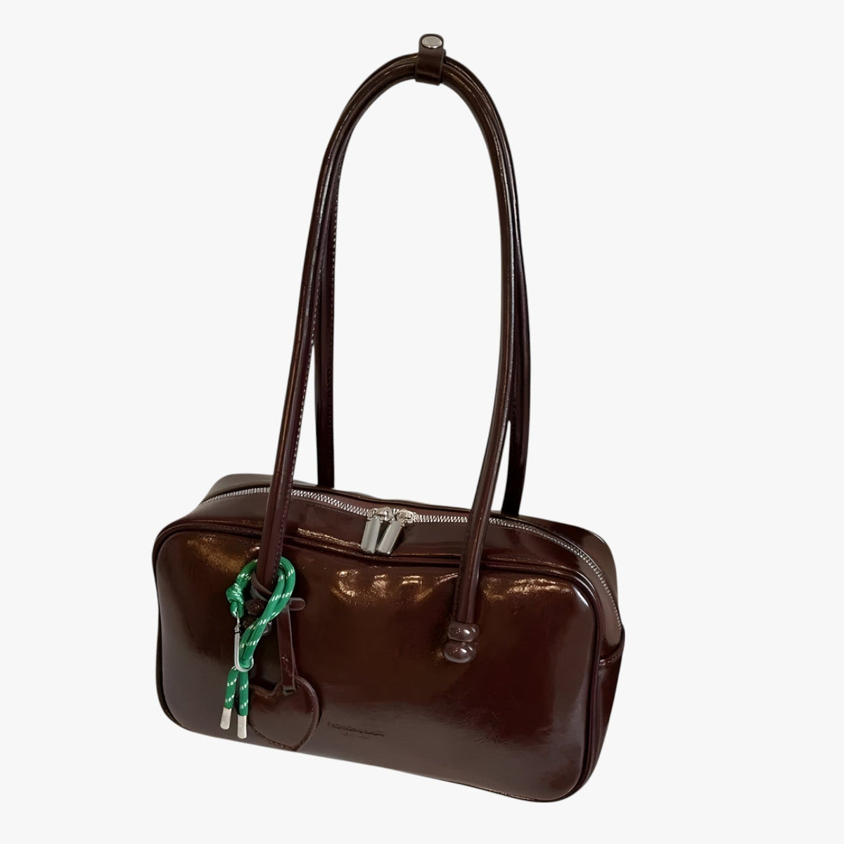 Vintageinspirerad strukturerad arbetsväska i tote-modell