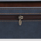 Slim Faux Leather Business Wallet with Card Compartments