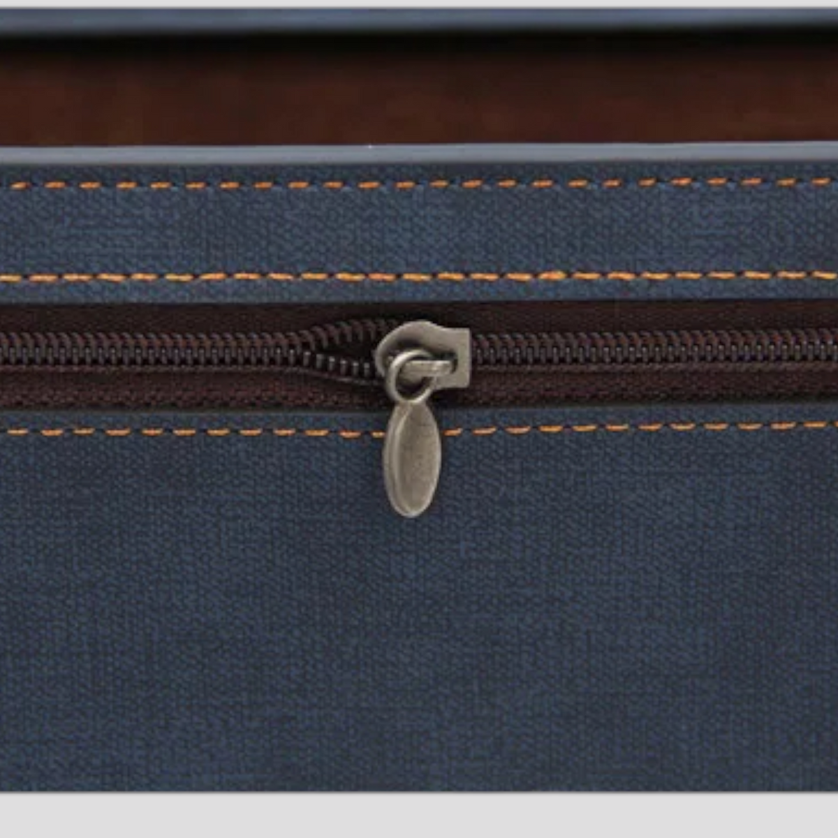 Slim Faux Leather Business Wallet with Card Compartments