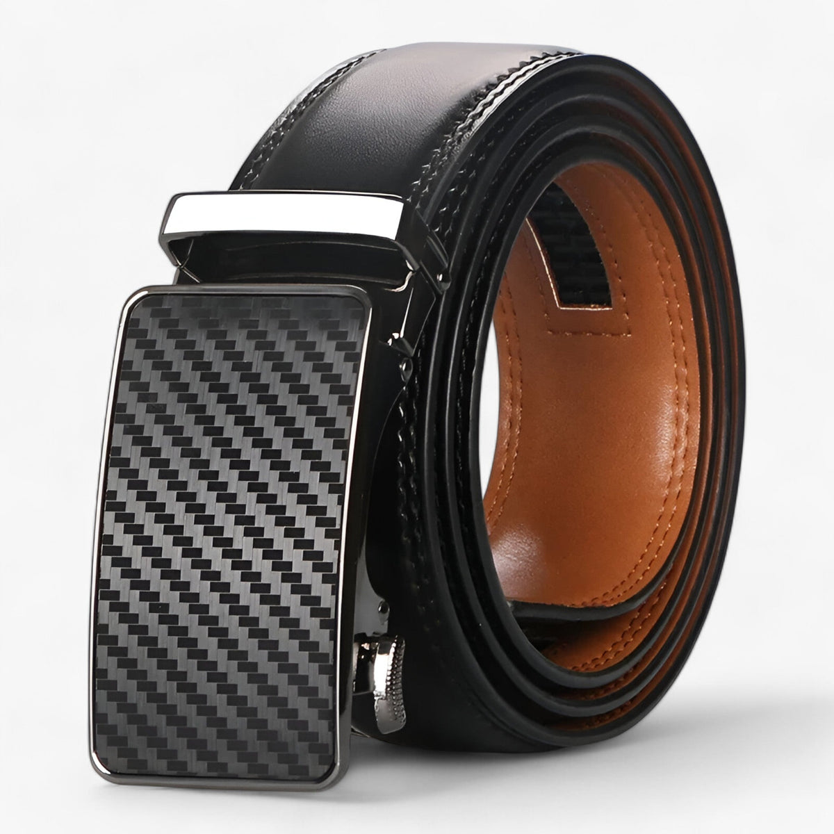Premium Faux Leather Belt with Automatic Buckle