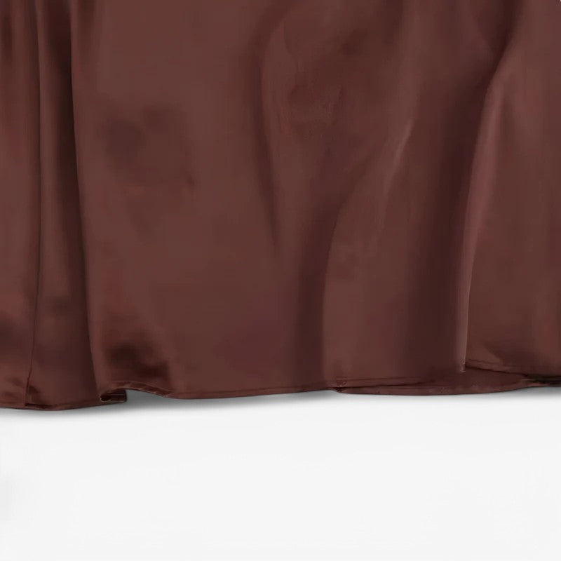Satin Halterneck Midi Dress with Knot Detail