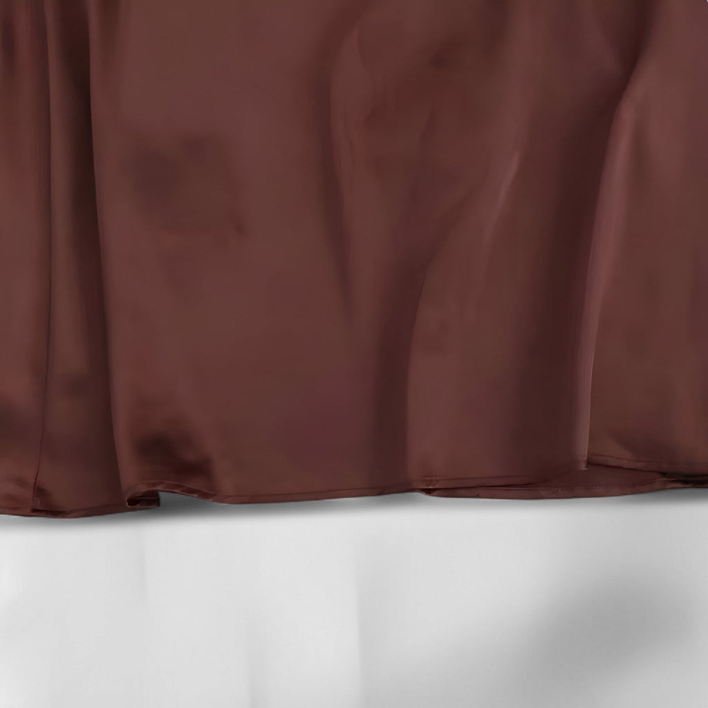Backless Satin Midi Dress with Lace-Up Back