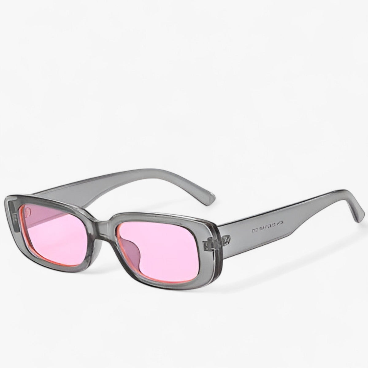 Retro rectangular sunglasses with a minimalist unisex shape