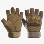 Tactical Half-Finger Gloves with Reinforced Knuckle Protection