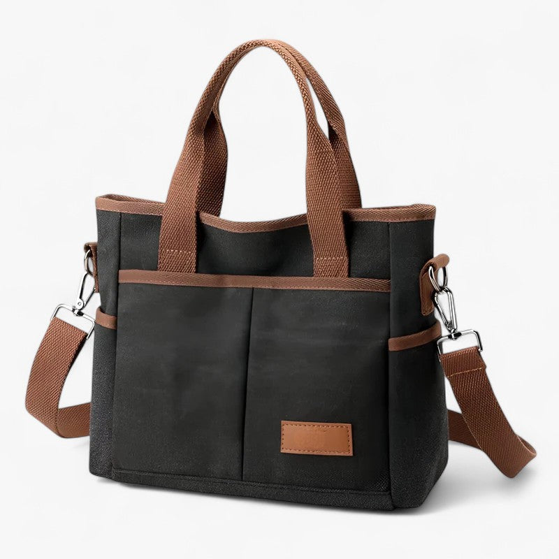 Bolso de hombro grande de lona con correa ajustable