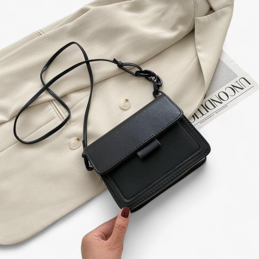 Compact Shoulder Bag with a Secure Magnetic Closure