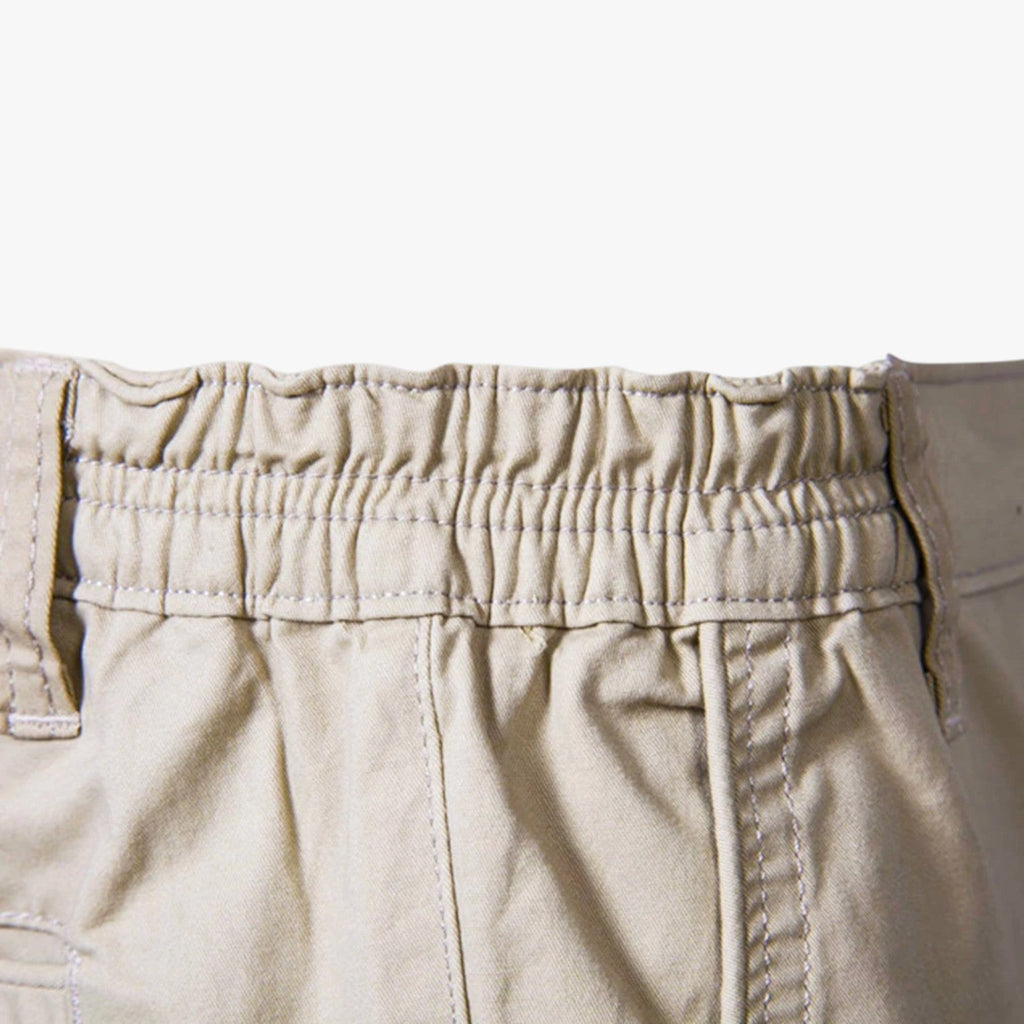 Shorts i stretchbomull med resårlinning för herr