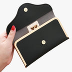 Faux Leather Wallet with Multiple Card and Coin Slots
