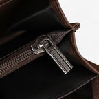 Long Faux Leather Wallet with Large Zip Pocket