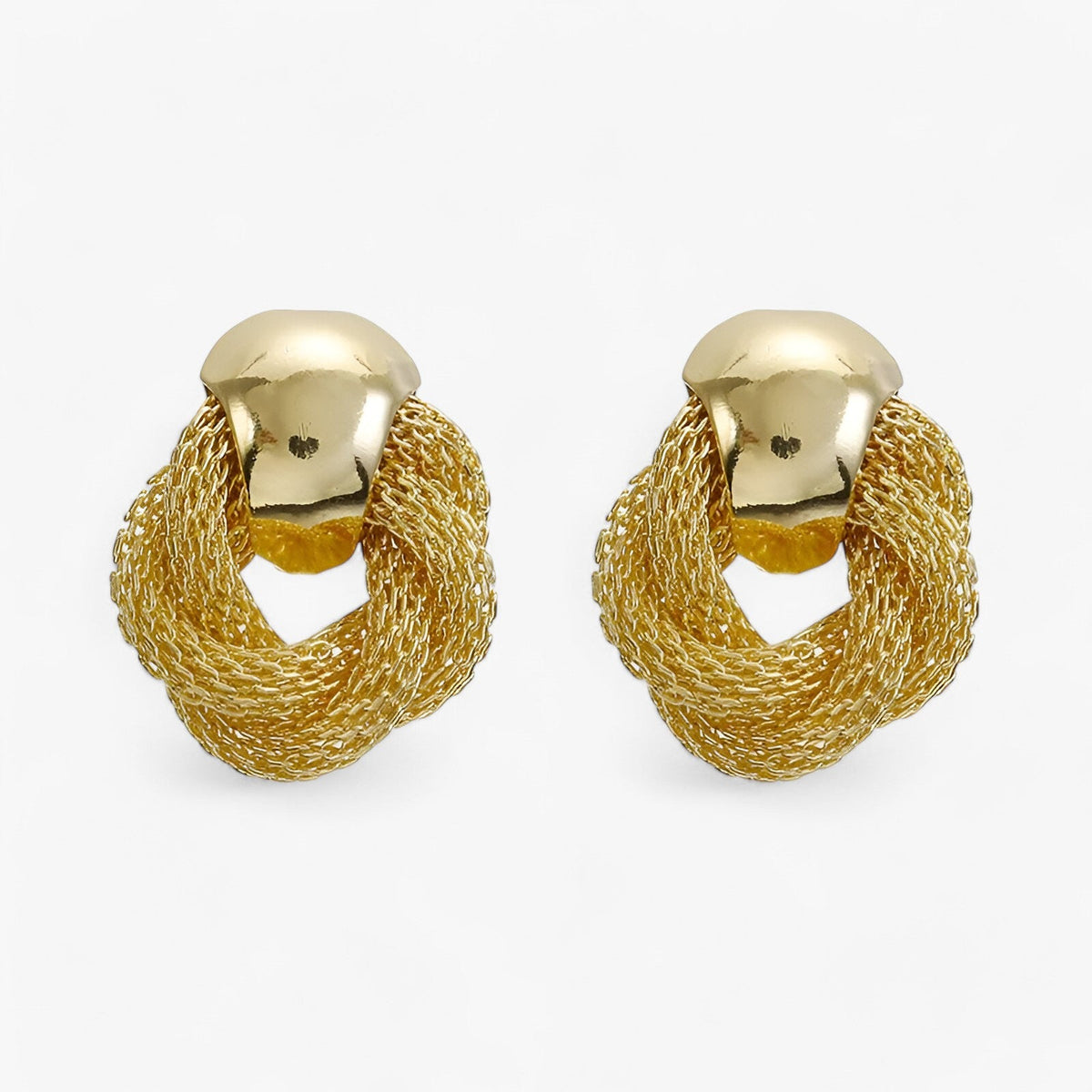 Vintage Twisted Earrings with a Tarnish-Free Finish