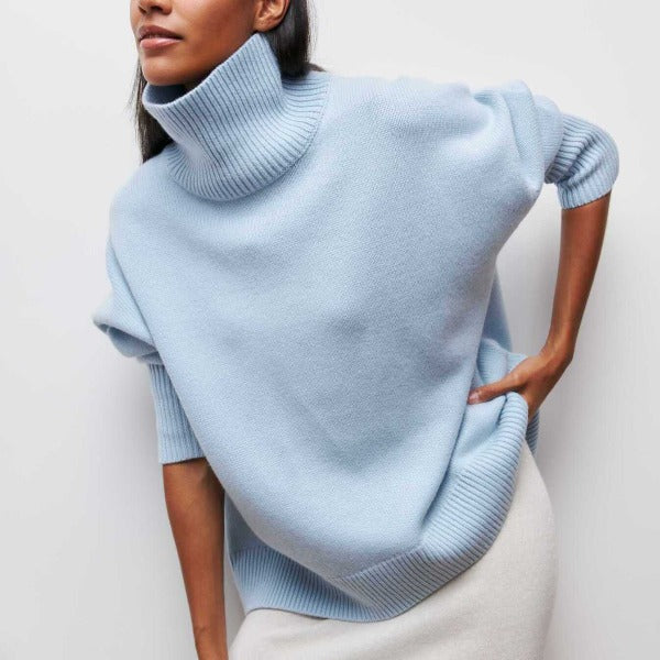 High-Neck Jumper with Soft Handle