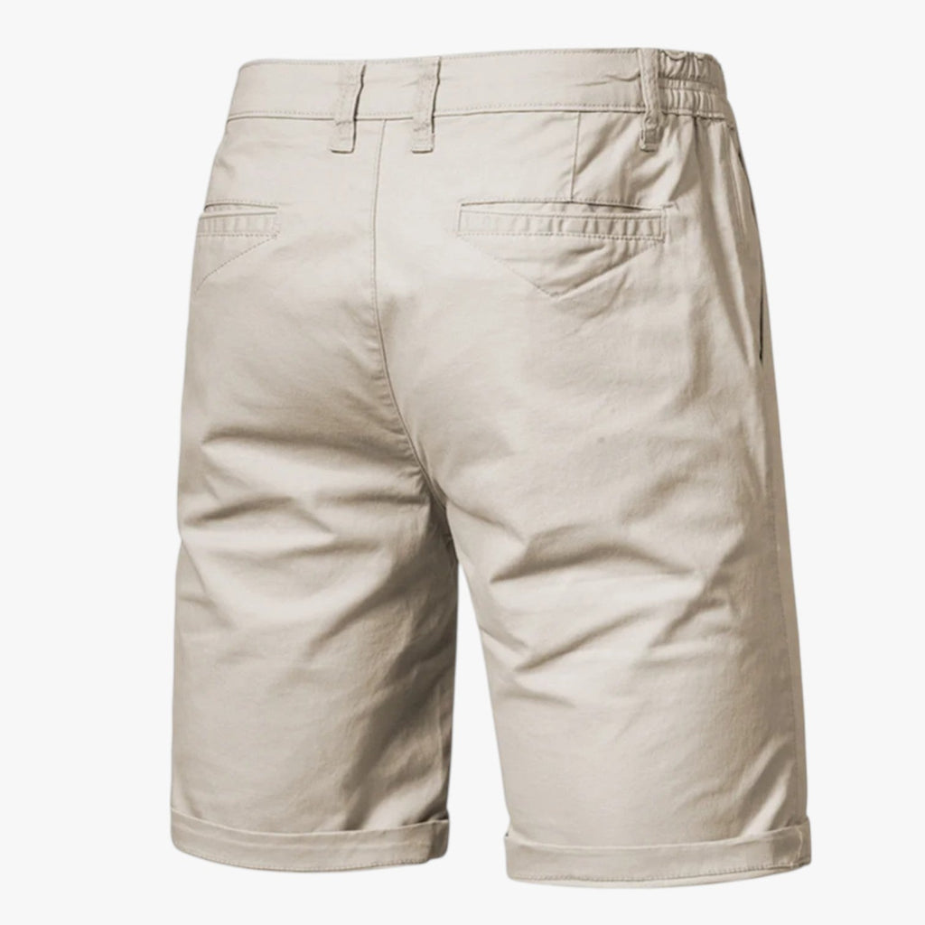 Shorts i stretchbomull med resårlinning för herr