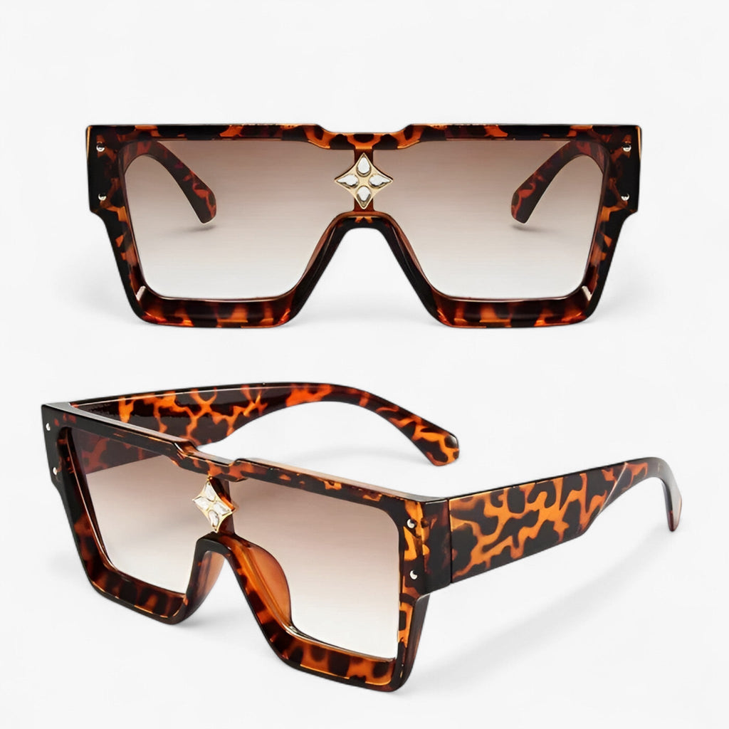 Square Frame Unisex Sunglasses with Lightweight Ergonomic Build