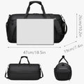 Durable Canvas Sports Duffel Bag with Adjustable Strap