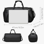 Durable Canvas Sports Duffel Bag with Adjustable Strap