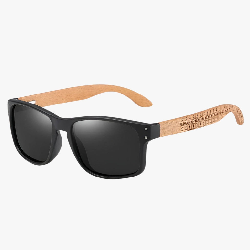 Handmade Beech Wood Sunglasses with Polarised Lenses
