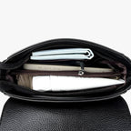 Structured PU Leather Shoulder Bag with Adjustable Strap