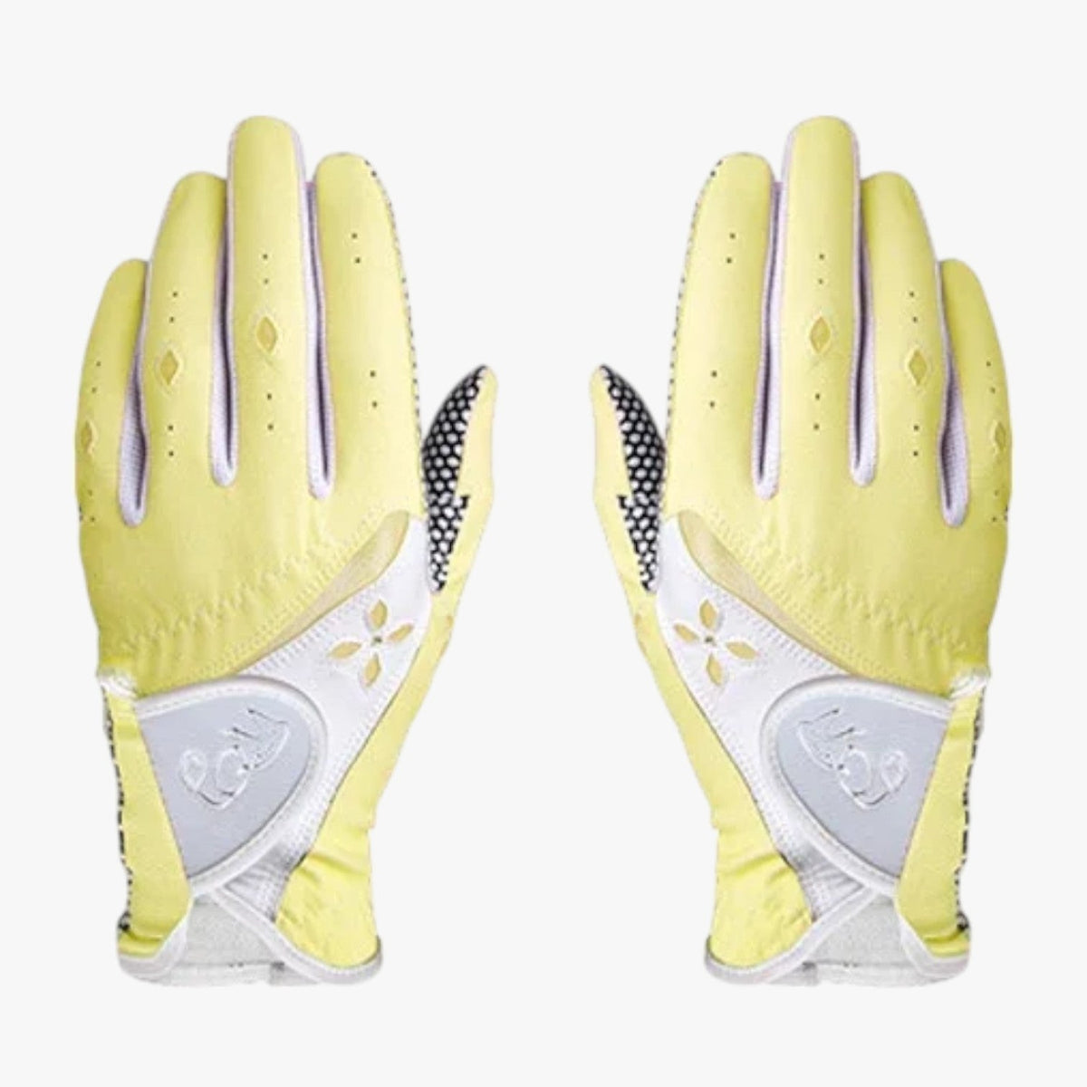 Guantes de golf antideslizantes de piel sintética PU con paneles de malla transpirable