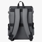 Water-Resistant PU Leather Laptop Backpack with USB Port