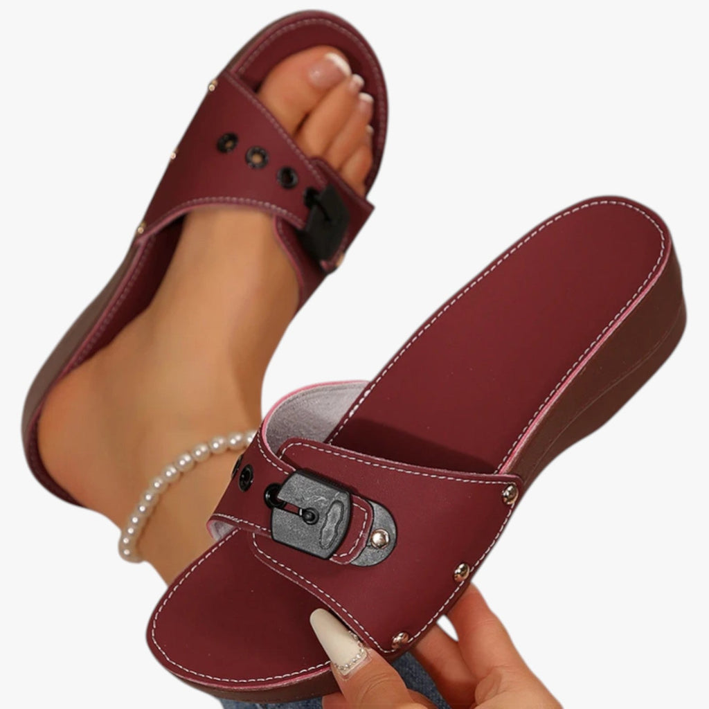 Wedge Heel Sandals with Soft Cushioned Comfort Insole
