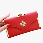 Faux Leather Wallet with Multiple Card and Coin Slots