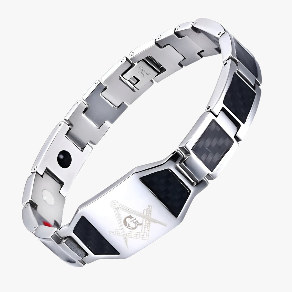 Magnetic Bracelet in Japanese Bio Stainless Steel for Men