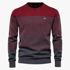 Slim-Fit Striped Crewneck Jumper for Men