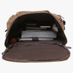 Vintage Canvas Backpack with Laptop Compartment