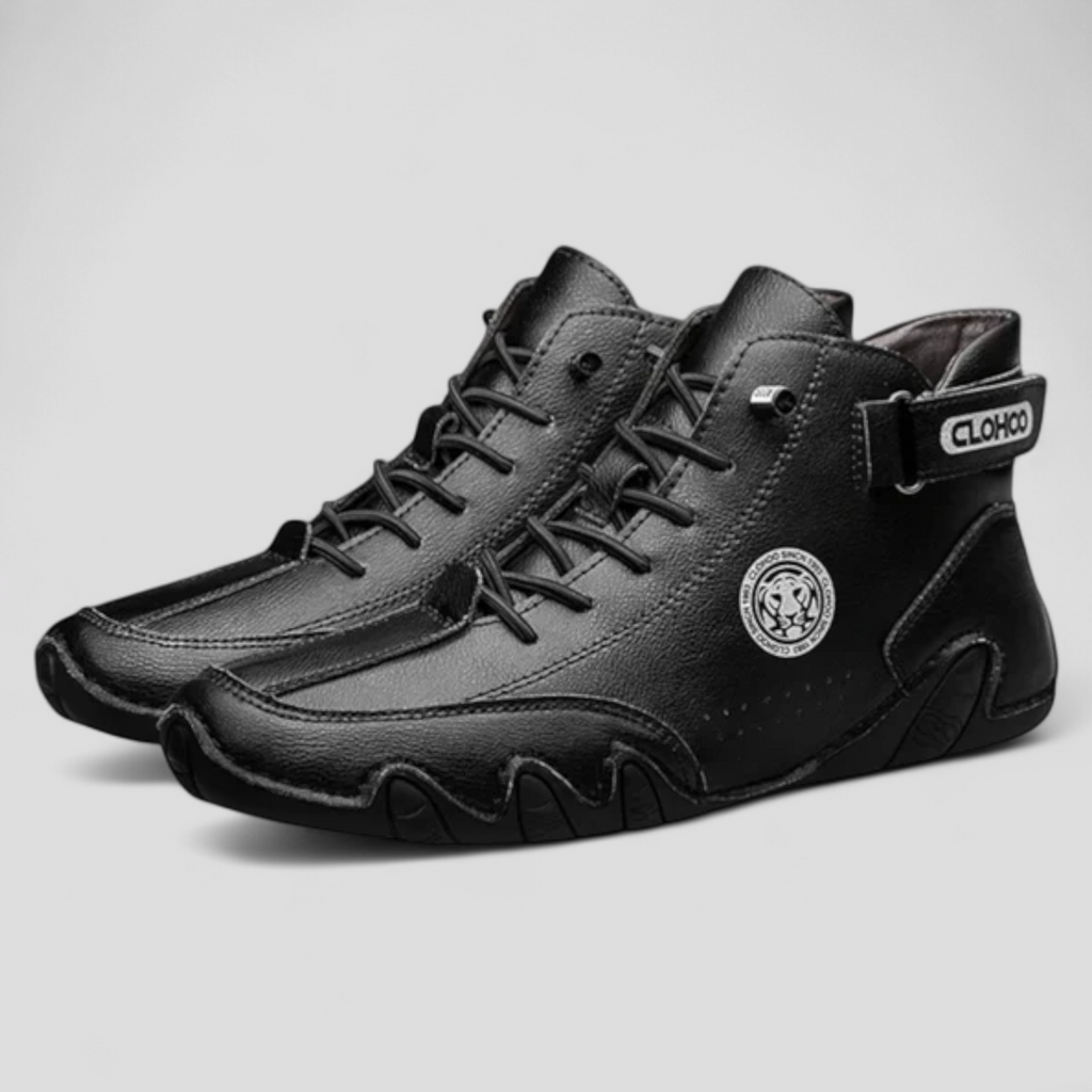 Sneakers i konstläder för herr som andas, med dämpad innersula
