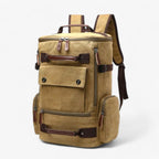 Vintage Canvas Backpack with Laptop Compartment