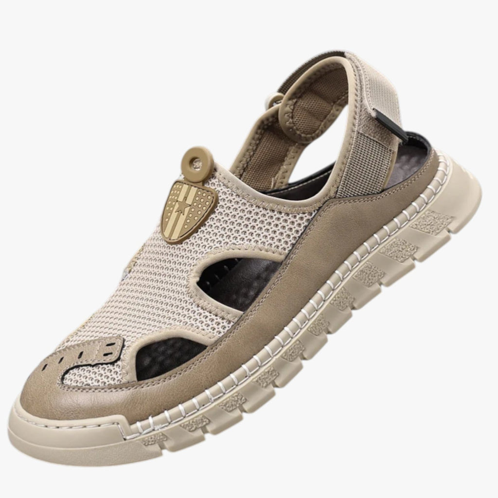 Mesh-sandaler som andas, för herr, med halkfri sula