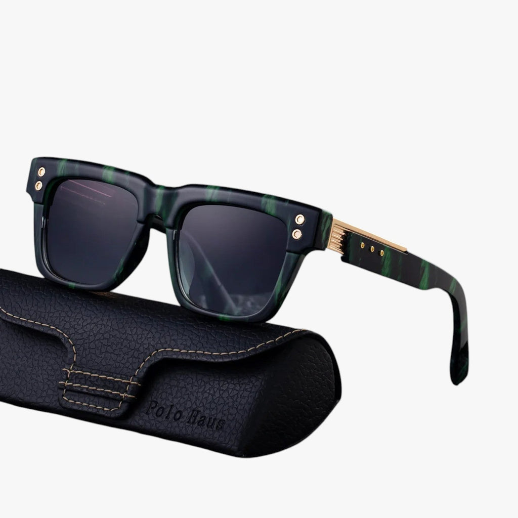 Retro sunglasses with a distinctive '70s silhouette