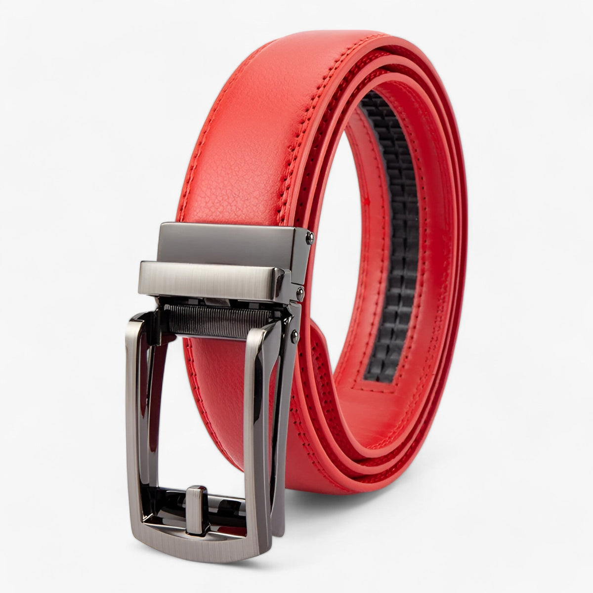 Faux Leather Belt with Alloy Buckle for Work or Weekend