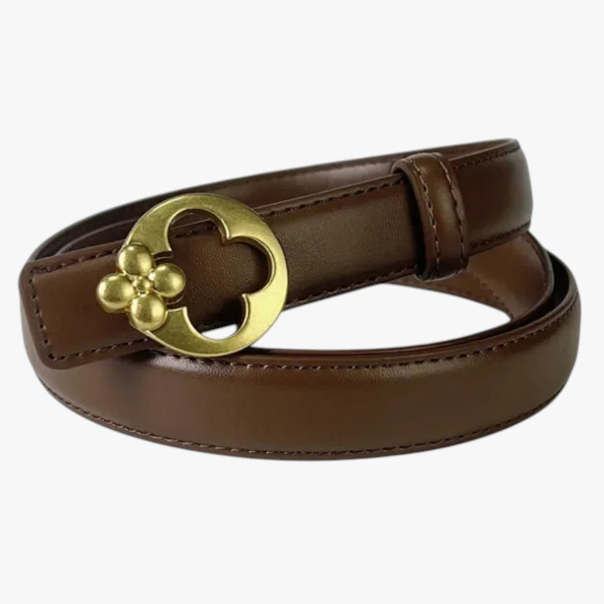 Waist Belt with a Statement Designer Buckle Detail