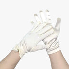 Satin Gloves with Pearl Detail for Ceremonies