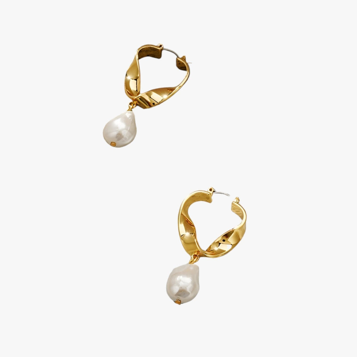 Sleek Silver-Tone Hollow Round Hoop Earrings