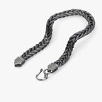 Handwoven Silver-Tone Bracelet for Men